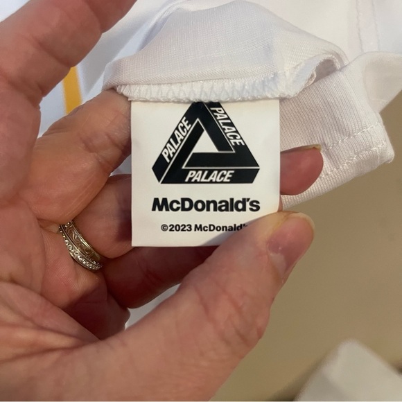 Palace White and Orange Logo T-Shirt - Picture 4 of 5